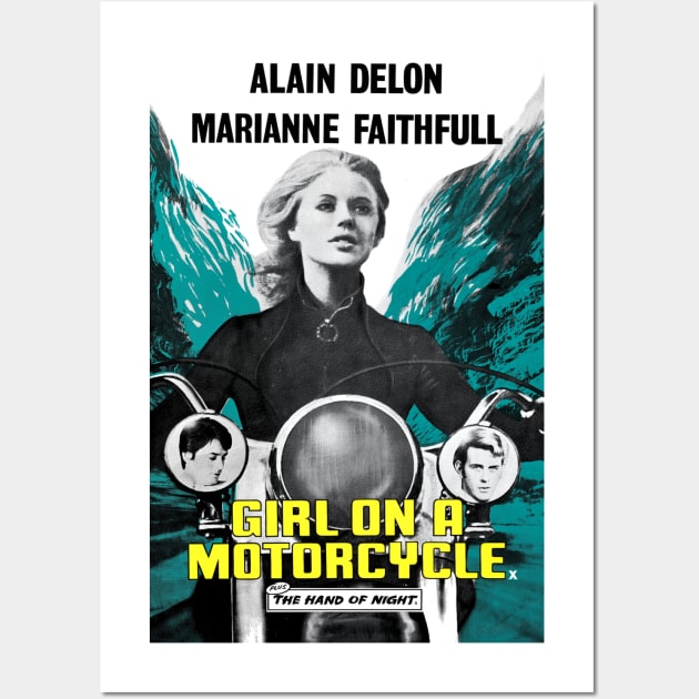 Girl on a Motorcycle (1968) Wall Art by Scum & Villainy